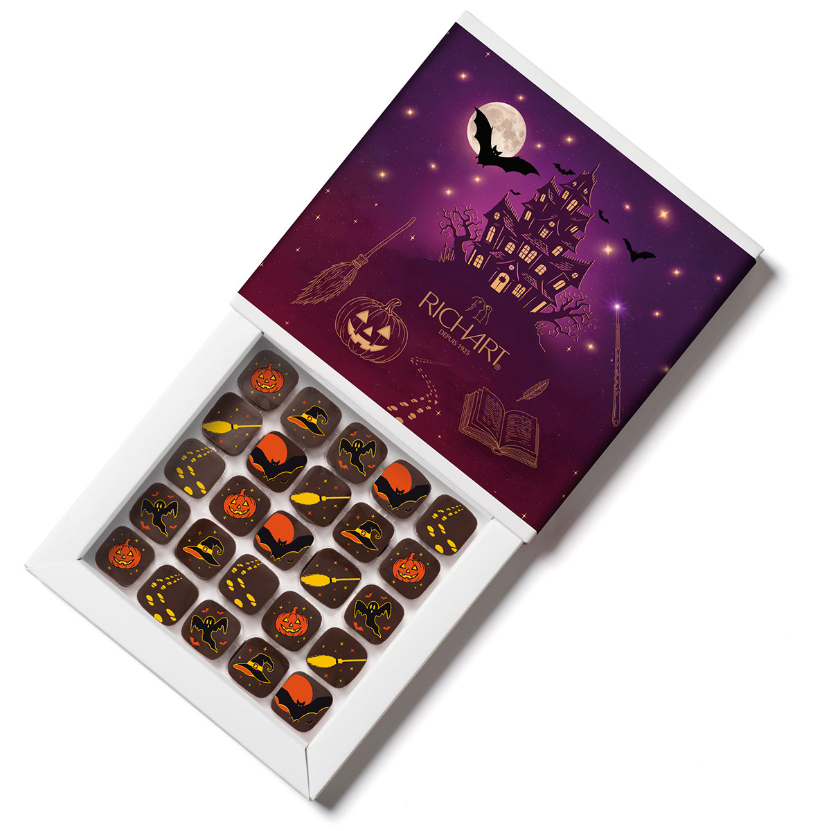 25 bombones de chocolate - Halloween Spirit