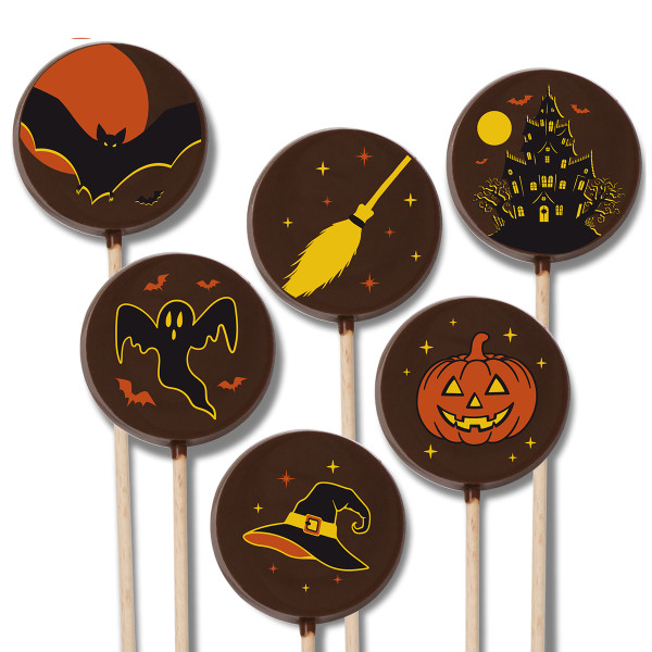 Piruleta de chocolate - Halloween lollipops