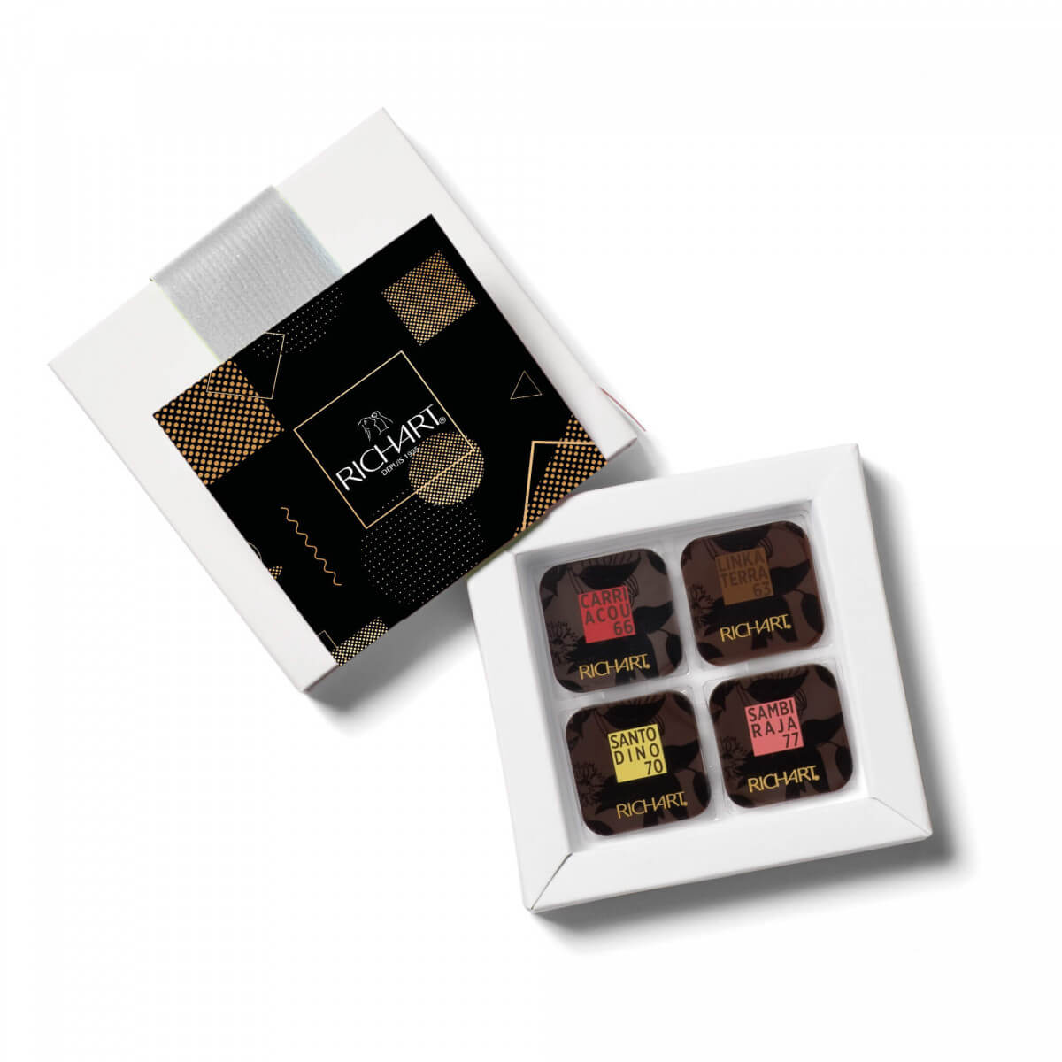 Sulla rotta del cacao - Confezione 16 quadrotti di cioccolato fondente 