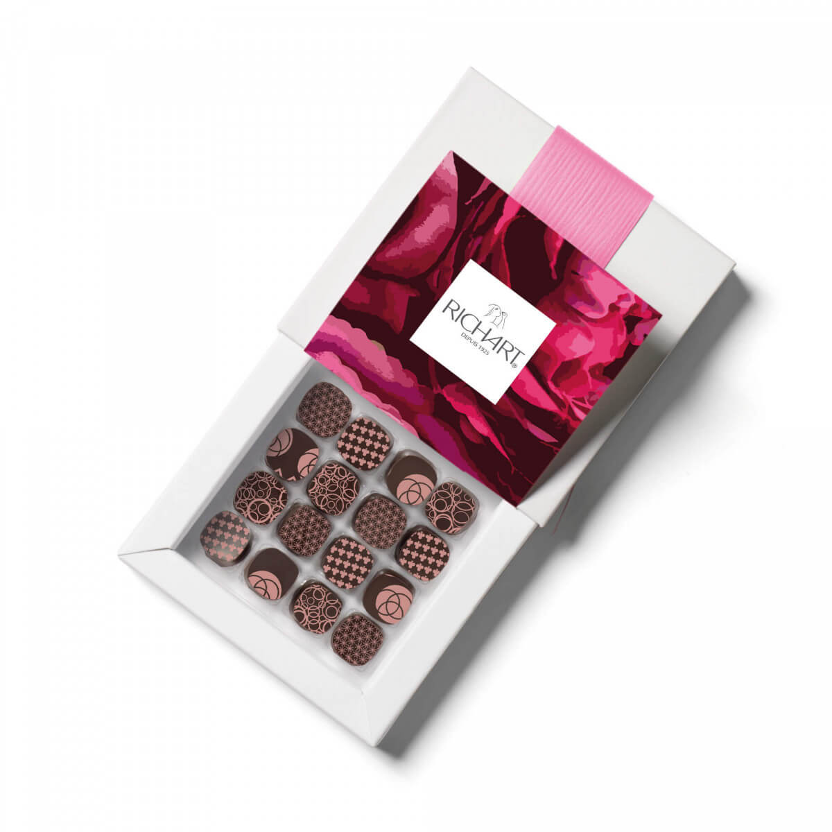 Petits RICHART Floral Box of 16 filled chocolates